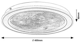 Rabalux 71281-LED stmievateľné stropné svietidlo ZOFRAEL 24W/230V 3000-6500K pr.40cm+DO
