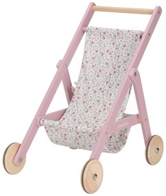 Kočík pre bábiky golfky drevené Pink