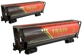 LEAN TOYS Vlak na batérie + koľajnice 350 cm