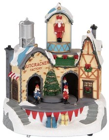 Hrací vianočný stromček s medvedíkom a darčekmi - Ø 13*23 cm