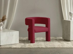 Vínové designové kreslo ALPAH B VELVET