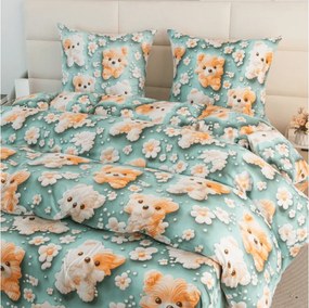 Detské obliečky z mikrovlákna PUPPIFLORA farebné Rozmer obliečky: 70 x 80 cm | 140 x 200 cm