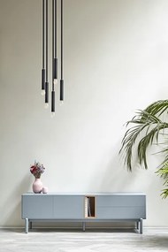Teulat Corvo skrinka pod tv - Biela - 180 cm