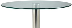 Stôl okrúhly sklenený 1025033 - v70 x Ø60 cm - Transparentná / sklo