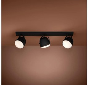 Eglo 390045 - Bodové svietidlo UPANEMA 3xE27/28W/230V čierna