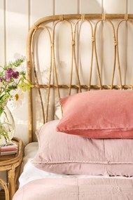 Ib Laursen Prešívaný poťah na vankúš Dusty Pink 50 × 90 cm