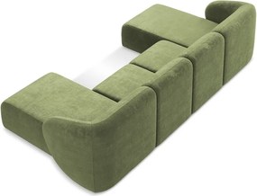 Zelená ženilková rohová pohovka (do tvaru "U") Lani – Makamii