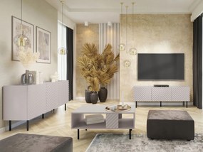 Súprava nábytku do obývačky Grotzi I (kašmír čierna)