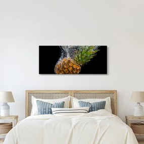 Obraz ananásu vo vode (120x50 cm)