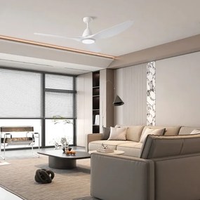 ZEVENTI - LED stropný ventilátor URBINO LED/20W/230V Wi-Fi Tuya biela + diaľkový ovládač