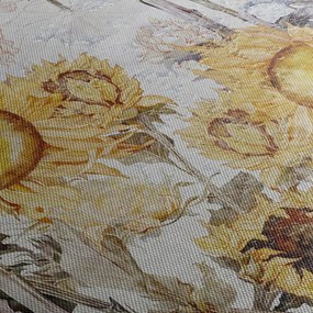 Obraz - Slnečnica v stene (90x60 cm)