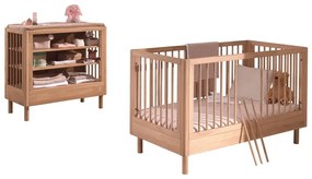 Súprava detského nábytku z dubového dreva 2 ks Forrest – Vipack