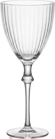 Pohárik na víno s rebrovaním - Ø 8*21 cm / 300 ml