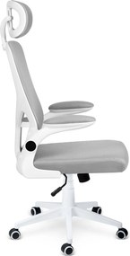 Kancelárska stolička mikrosieťová Sofotel Brass -  sivá