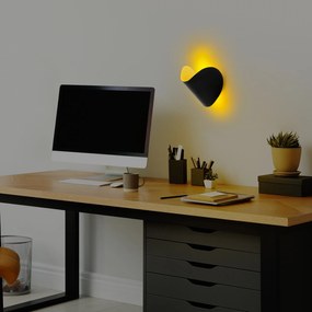 Nástěnná LED lampa Heybe černá