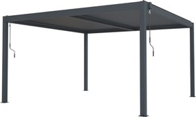 Bioklimatická pergola G21 Austin 4x4 m, antracitová hliníková