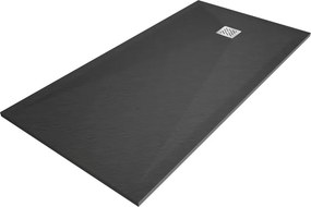Mexen Stone+ kompozitný obdĺžnikový sprchový kút 200 x 80 cm, antracit - 44718020