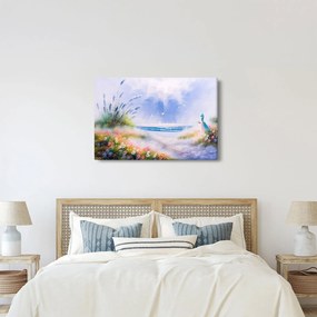 Obraz - Romantická pláž, olejomaľba (90x60 cm)
