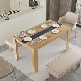 Obdĺžnikový jedálenský stôl Houseland Future 03 dub Castello/antracitovo sivý