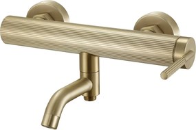 Rea Argon, vaňová batéria s ručnou sprchovou súpravou, zlatá matná, REA-B7804