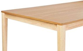 Jedálenský stôl 200 x 100 cm svetlé drevo ERMELO Beliani