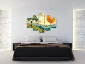 Obraz - Ilustrácia krajiny (150x105 cm)
