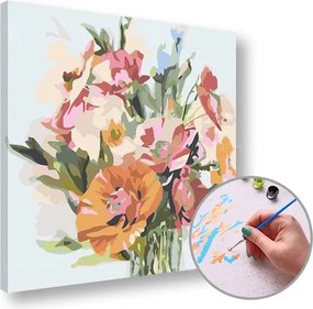 Maľovanie podľa čísel KYTICA Z LÁSKY – nízka náročnosť