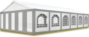 Párty stan Ohňovzdorný Premium 6 x 12 m, šedo-biela