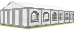 Párty stan Ohňovzdorný Premium 6 x 12 m, šedo-biela