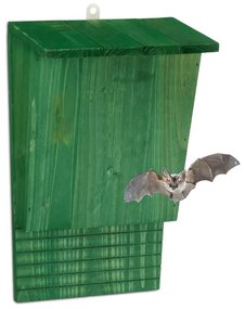 Zelená drevená škatuľka na netopiere, RD45935