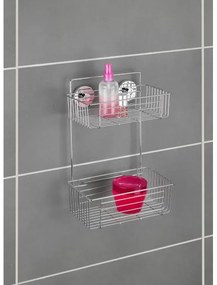 WENKO 20889100-Polica VACUUM-LOC, okrúhla oceľová, 26x38 cm, lesklý chróm