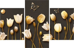 Obraz - Tulipány - abstraktné (90x60 cm)