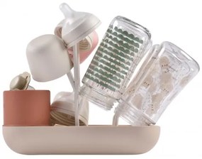 Beaba - Odkvapkávač na fľaše béžová/oranžová