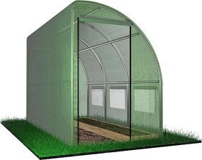 Polovičný záhradný fóliovník 3 x 1,5 x 2 m