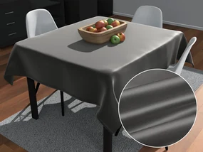 Biante Saténový štvorcový obrus polyesterový Satén LUX-004 Sivohnedý 130x130 cm