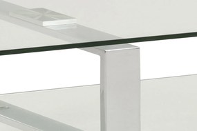 Štýlový TV stolík Akamu, chrómová