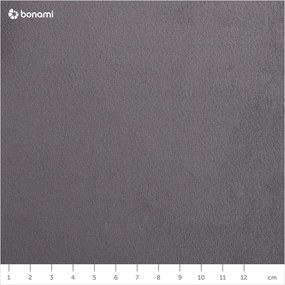 Sivá čalúnená dvojlôžková posteľ s úložným priestorom s roštom 180x200 cm Kelp – Micadoni Home