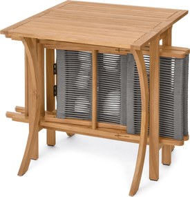 Súprava skladacieho balkónového nábytku »Lenja« s textilným výpletom