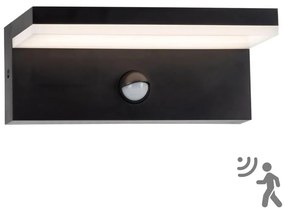 LED Vonkajšie nástenné svietidlo so senzorom TESA LED/10W/230V IP54 čierna