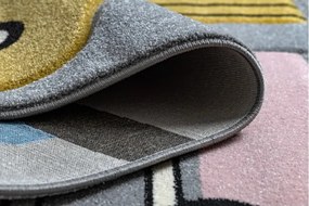 Koberec PETIT TOYS HRAČKY AUTÁ sivý
