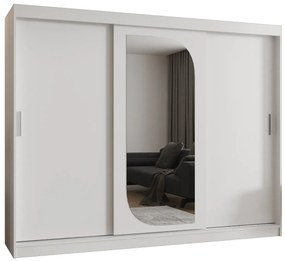 Šatníková skriňa 250 cm Lulu (biela). Akcia -20%. Vlastná spoľahlivá doprava až k Vám domov. 1125986