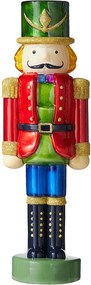 X-MAS LED Luskáčik sklenený 30 cm - červená