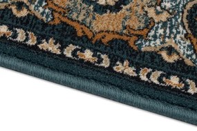 Koberce Breno Kusový koberec ISFAHAN FORENZA emerald, hnedá, viacfarebná,133 x 180 cm