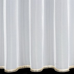 ZÁCLONA NA KRÚŽKOCH CASSIE 300X150 CM BIELA