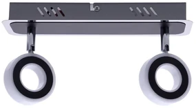 Bodové LED svietidlo Sole, 2x LED 10w, 4000k, ch/b