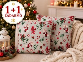 INTERMEDIC SK Obliečka na vankúš Mikulášska čižma 40x40 cm – 1+1 ZADARMO