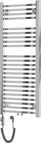 Mexen Pluton, elektrické vykurovacie teleso 1200x500 mm + vykurovacia tyč 600 W, chrómová, W106-1200-500-2600-01