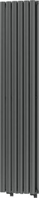 Mexen Dallas, vykurovacie teleso 1600x360 mm, 1039 W, antracitová, W214-1600-360-00-66