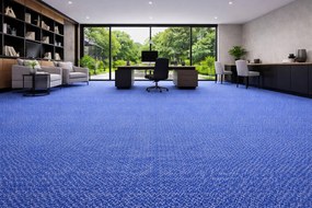 Balta, Koberec metráž Fortessa SDE New 177, na mieru, šíře 4m, modrá, ab (mriežka), chodba / predsieň