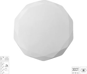 Prezent 71337 - stmievateľné stropné svietidlo IRIDIO LED/18W/230V pr. 34 cm biela